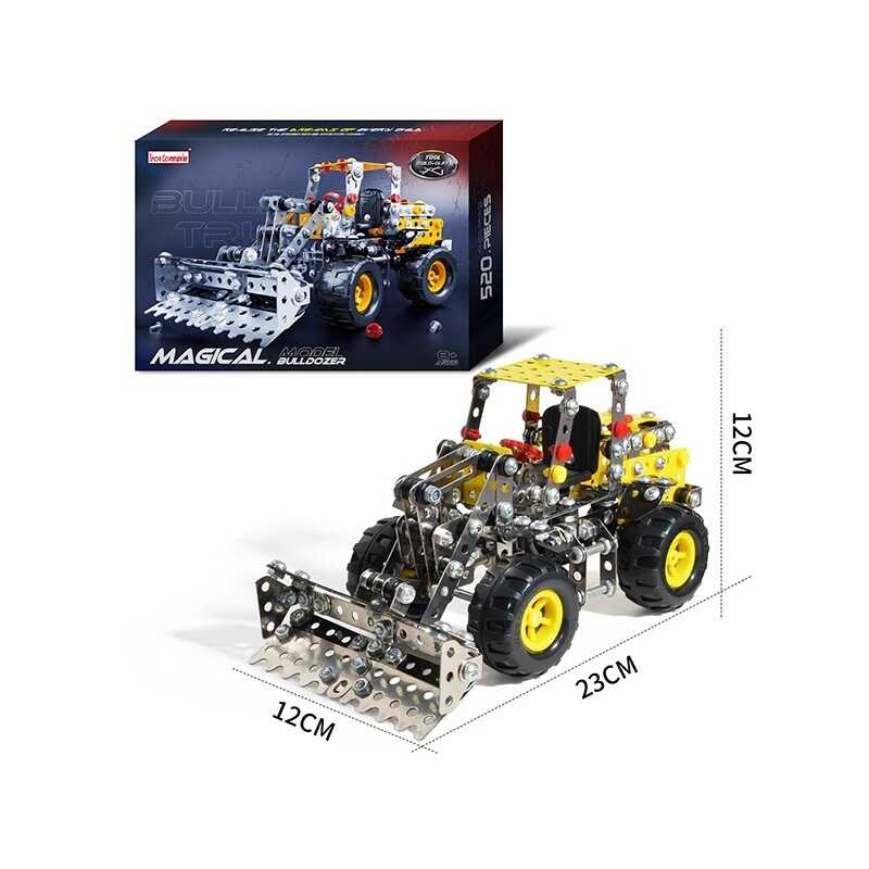 Конструктор 816 B-438 (24) “Трактор”, 520 деталей, металевий, в коробці