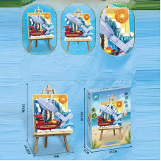 Конструктор 9153 (24) “Пейзаж”, підсвічування, в коробці