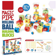 Конструктор D 0182 (18/2) кульки, тунелі, наліпки, в коробці