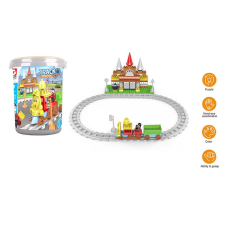 Конструктор HJ 35014 A (18) “Залізниця“, 109 деталей, 2 фігурки героїв, в боксі