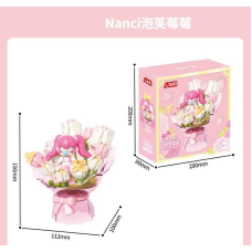 Конструктор HK 121 (36) “Цукровий букет”, фігурка дівчинки, в коробці