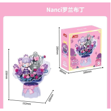 Конструктор HK 123 (36) “Цукровий букет”, фігурка дівчинки, в коробці