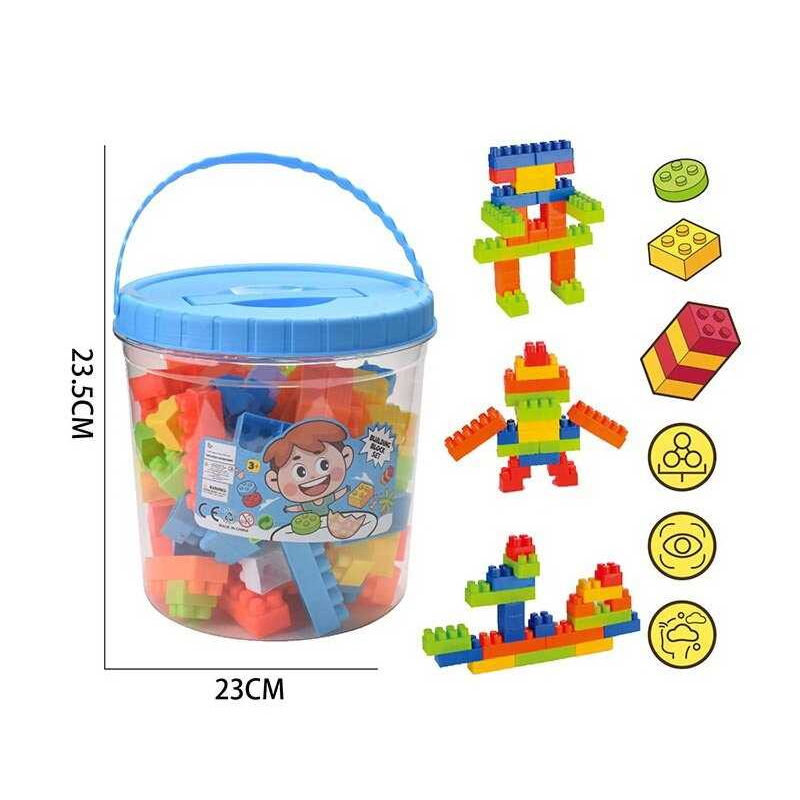 Конструктор J 543-1 (24) 62 деталі, у відрі