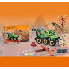 Конструктор J 6615 (18/2) 238 деталей, інструменти, ігрові фігурки, гумові шини, в коробці