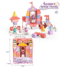 Конструктор JX 6804 (36/2) “Космічний центр”, 64 деталі, великі деталі, фігурки космонавтів, у рюкзаку